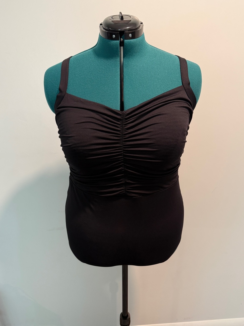 Lands’ End Black One Piece Swim